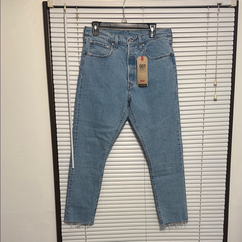 Levi's Light Blue Straight Leg Jeans